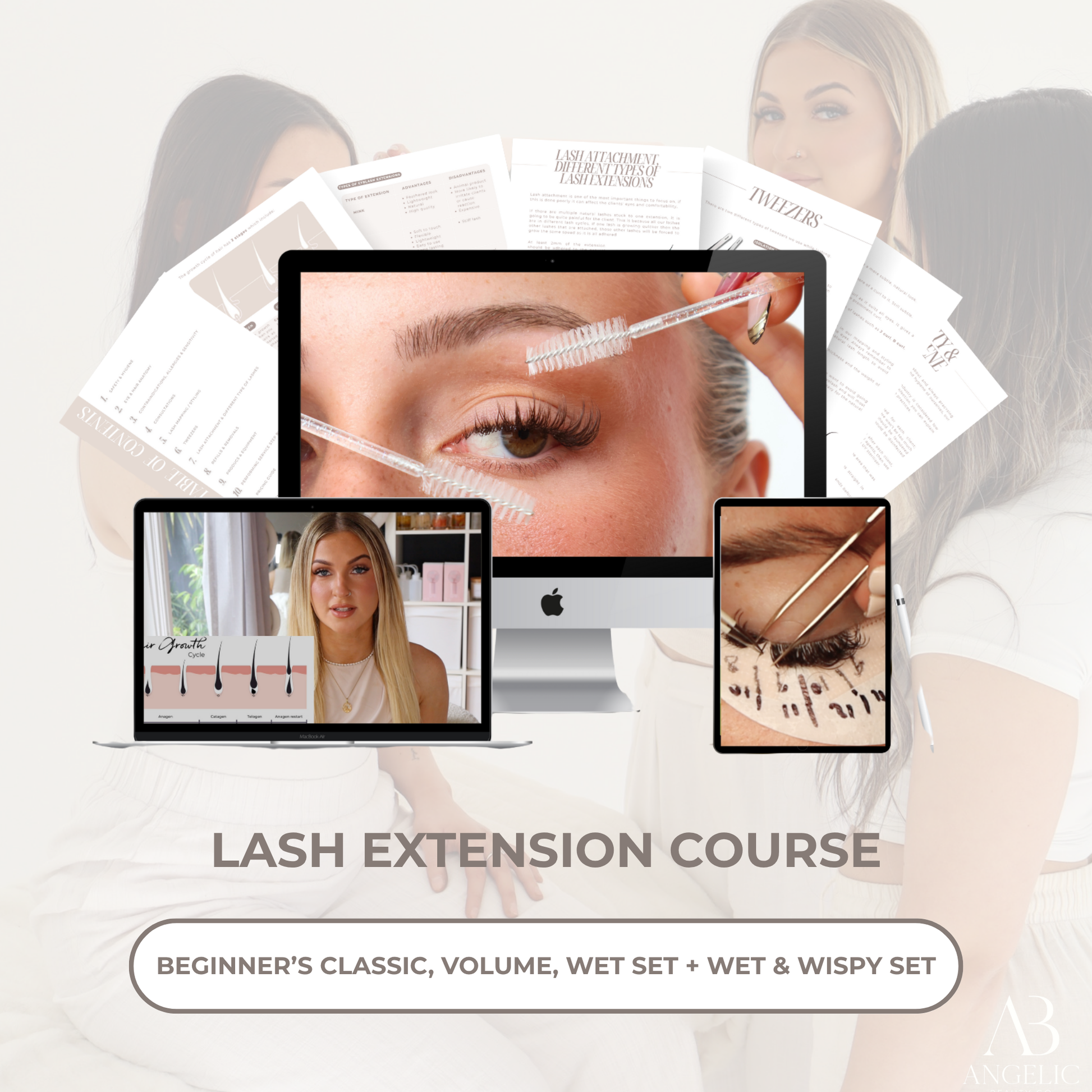 Online Master Lash Artistry: Classic, Volume, and Wet & Wispy Sets